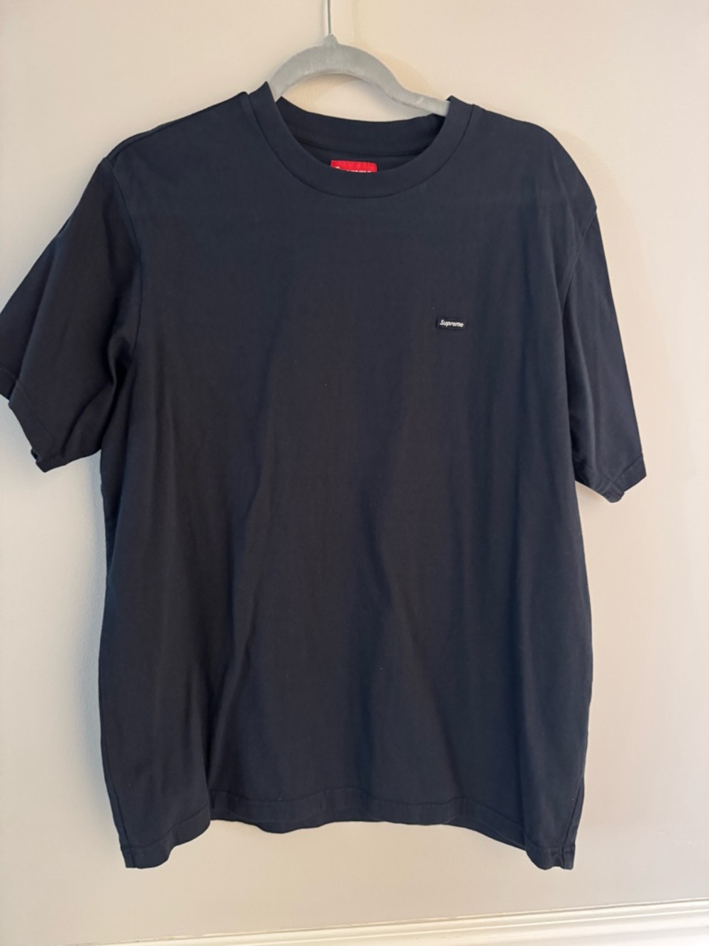 Supreme Black Minimal Logo Tee